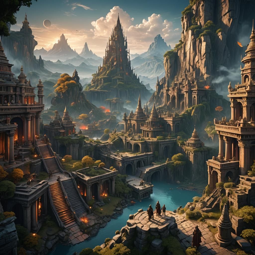 Dawn of Civilization: Detailed Matte Painting