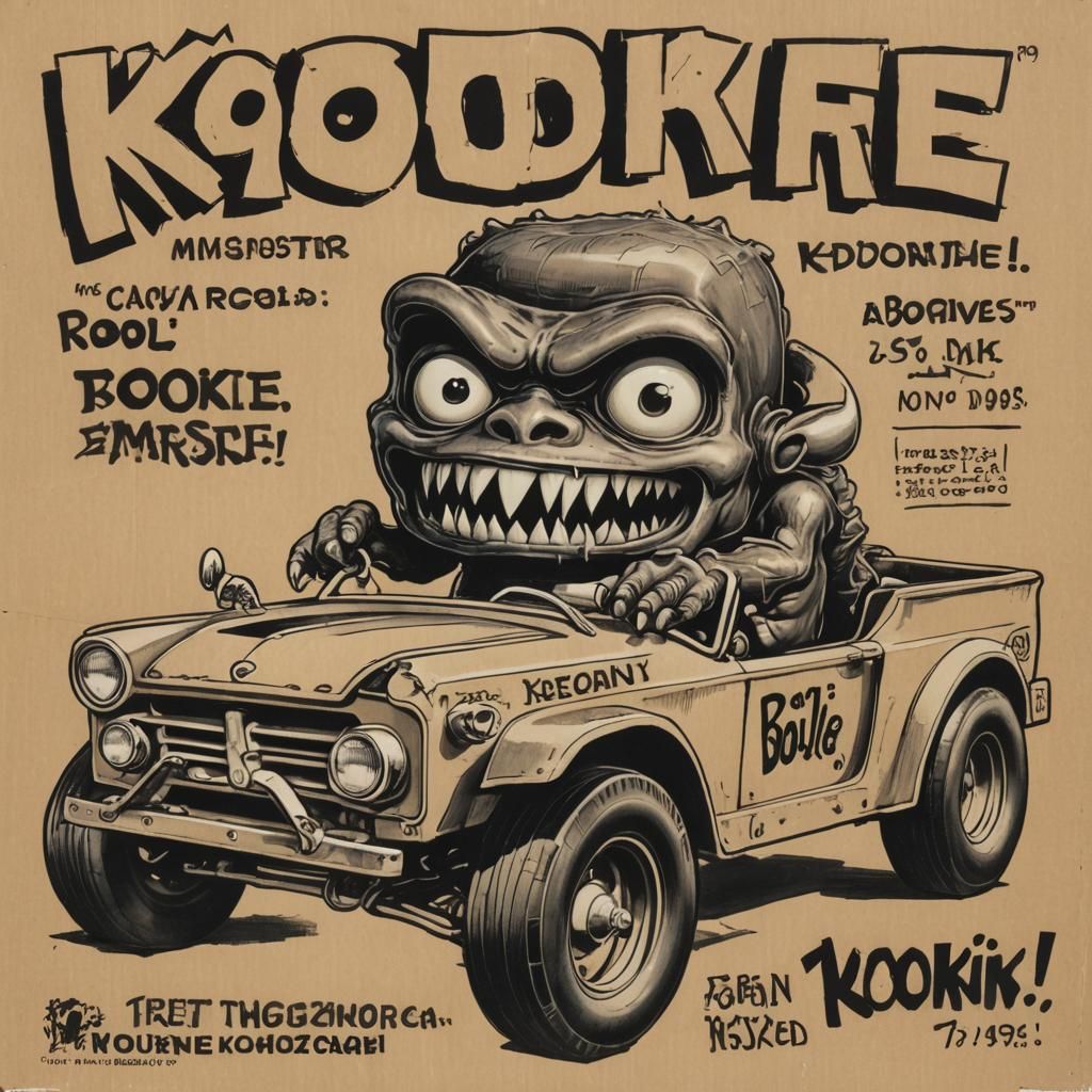 Ed Roth Monster Drives Ford T Bucket in 1960s Style