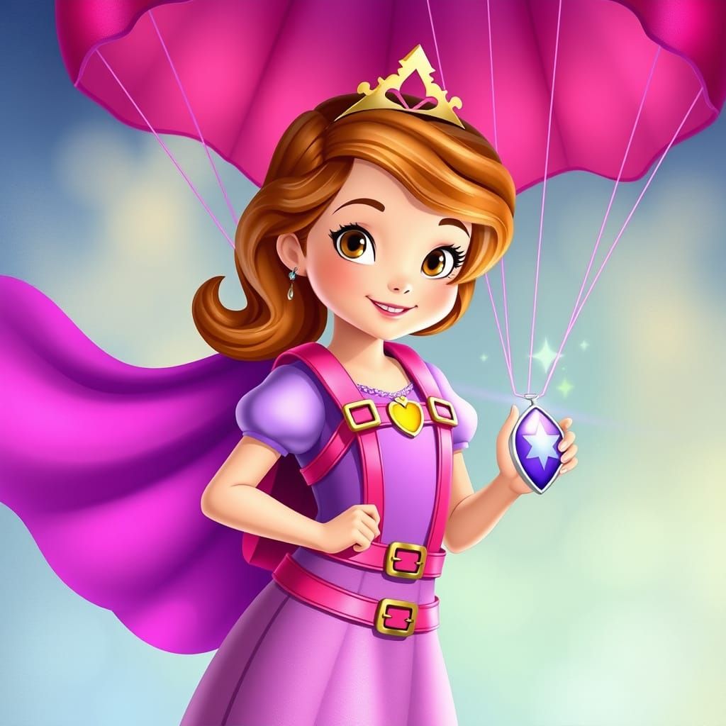 Princess Sofia The First with Parachute, Dreamy Style