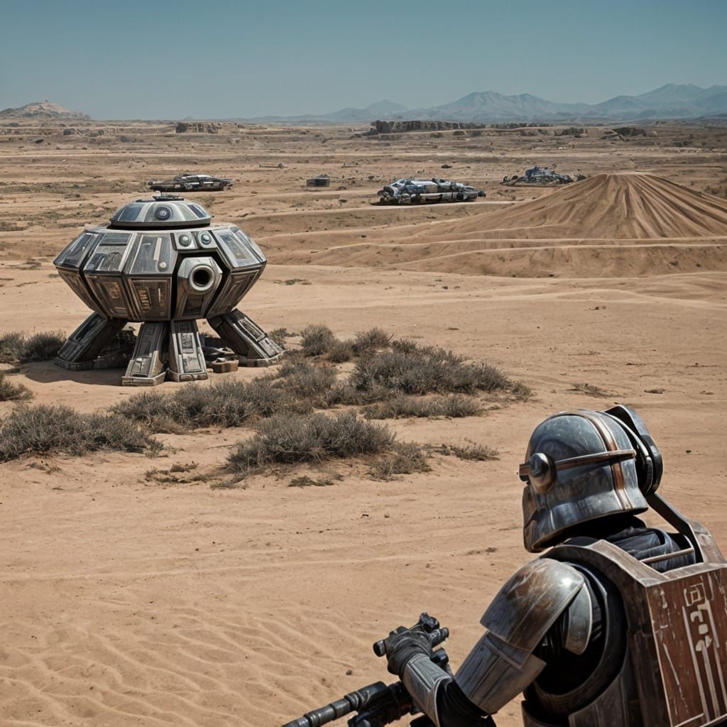 Clone Troopers and Jedi Knight in Epic Battle