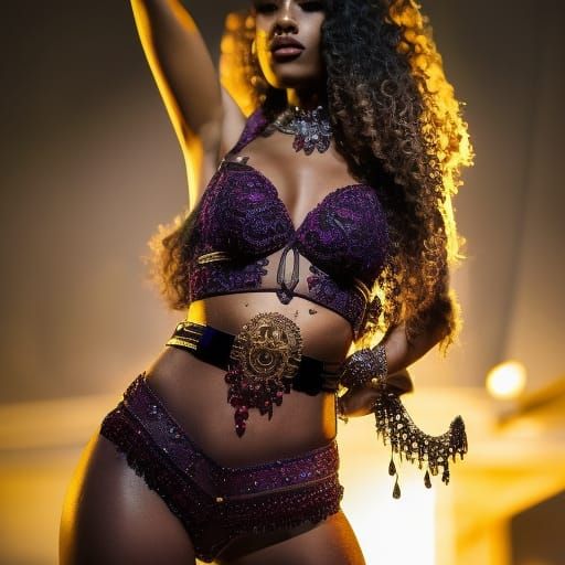 Gorgeous Woman Portrait with Intricate Jewelry