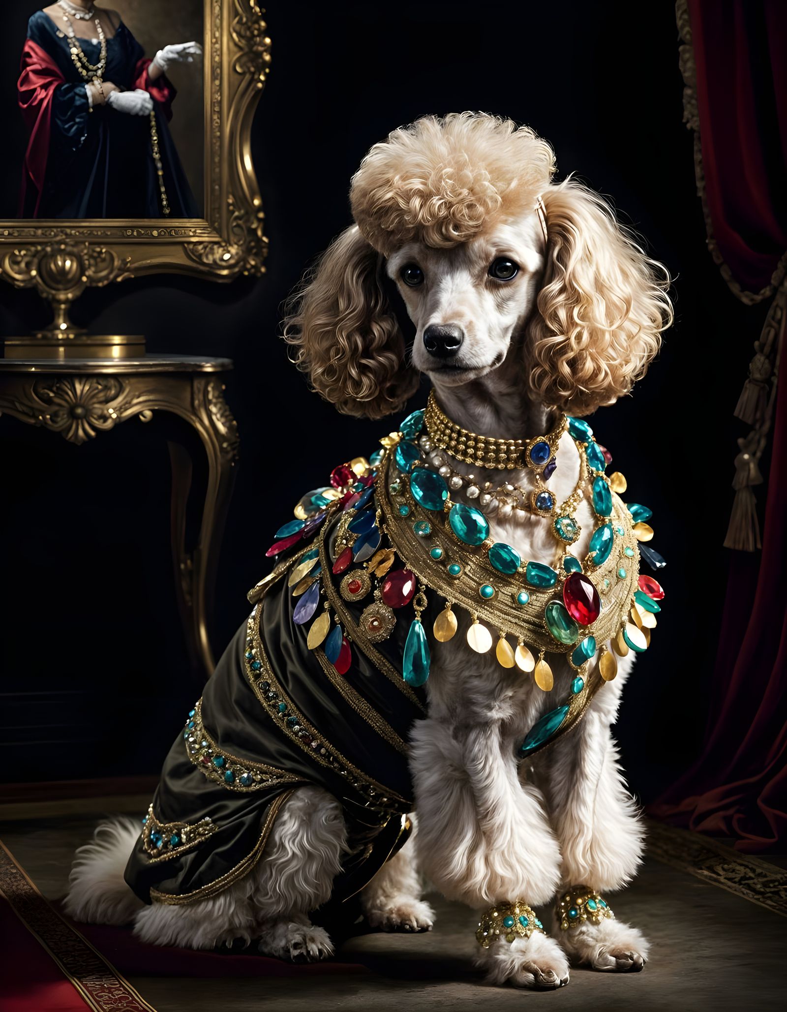 Glamorous Poodle Exudes Opulence