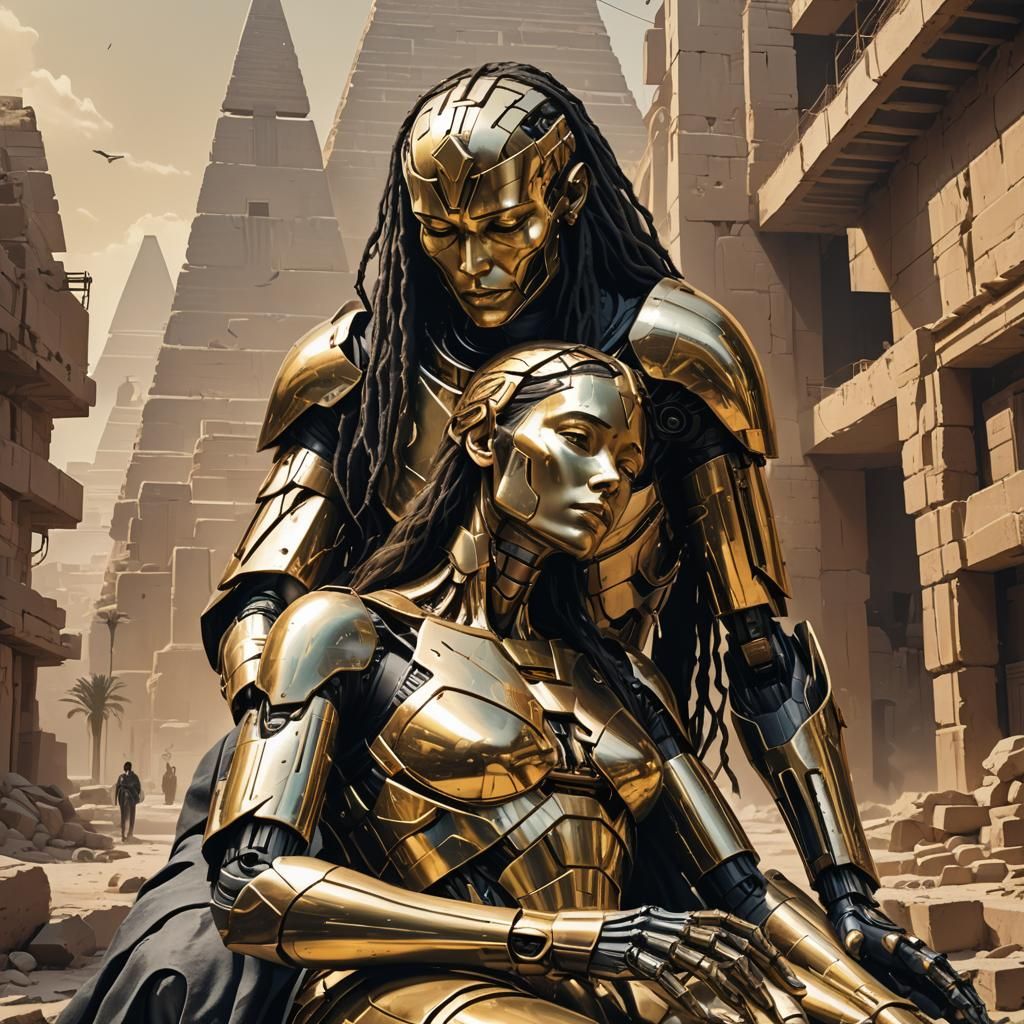 Cyborg Pietà: A Cyberpunk Interpretation of Strength