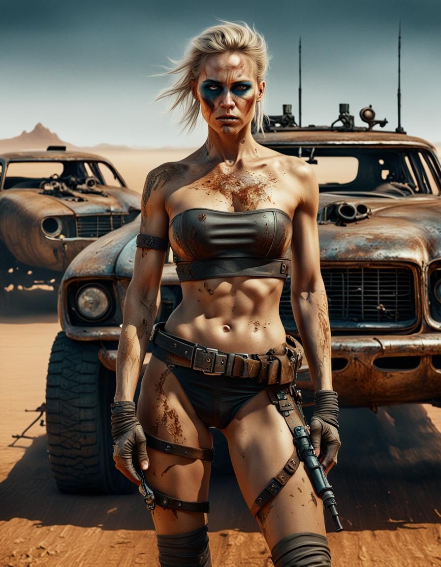 Mad Max Blonde: Detailed Matte Painting in 8K