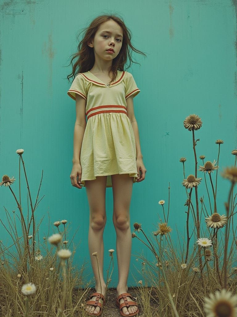 Embossed Split-Toning Portrait with Pyrite Dust Inclusions