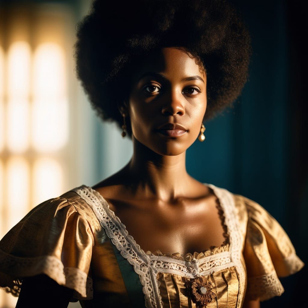 Victorian Elegance in Afro-Brazilian Portrait Photography