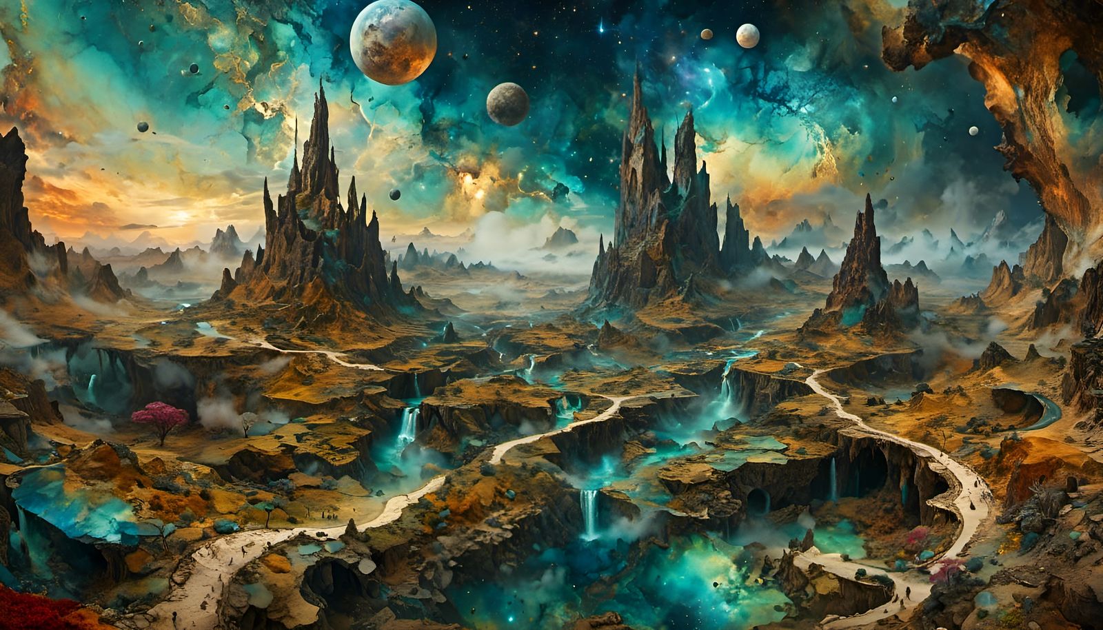 Hyperkraximalist Landscape with a Thousand Elements