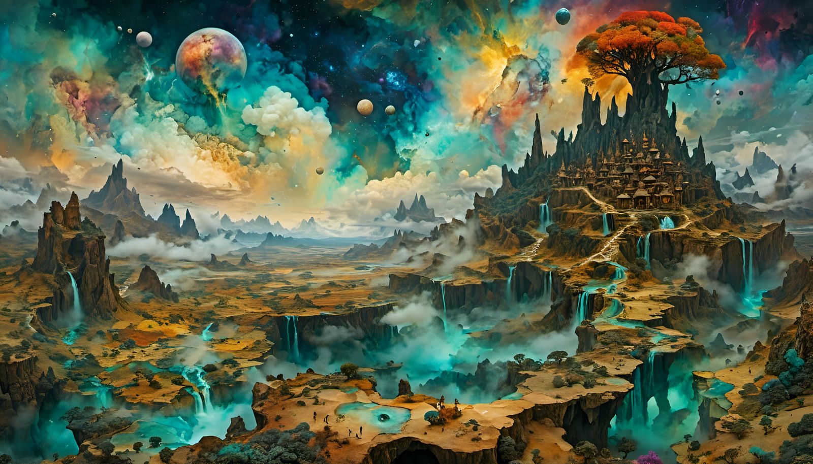 Hyperdetailed Landscape with a Thousand Elements