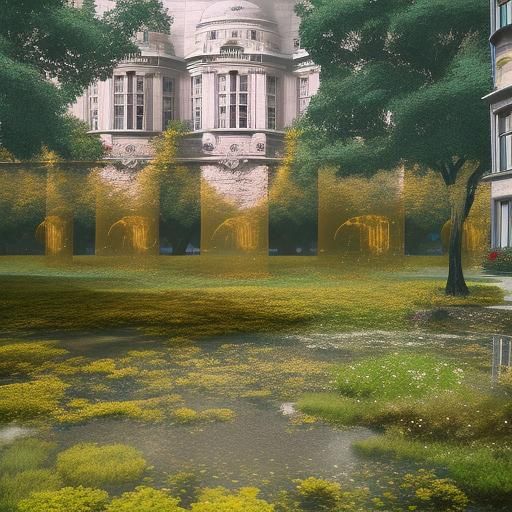 Fractal Figure in Abstract Expressionist Style