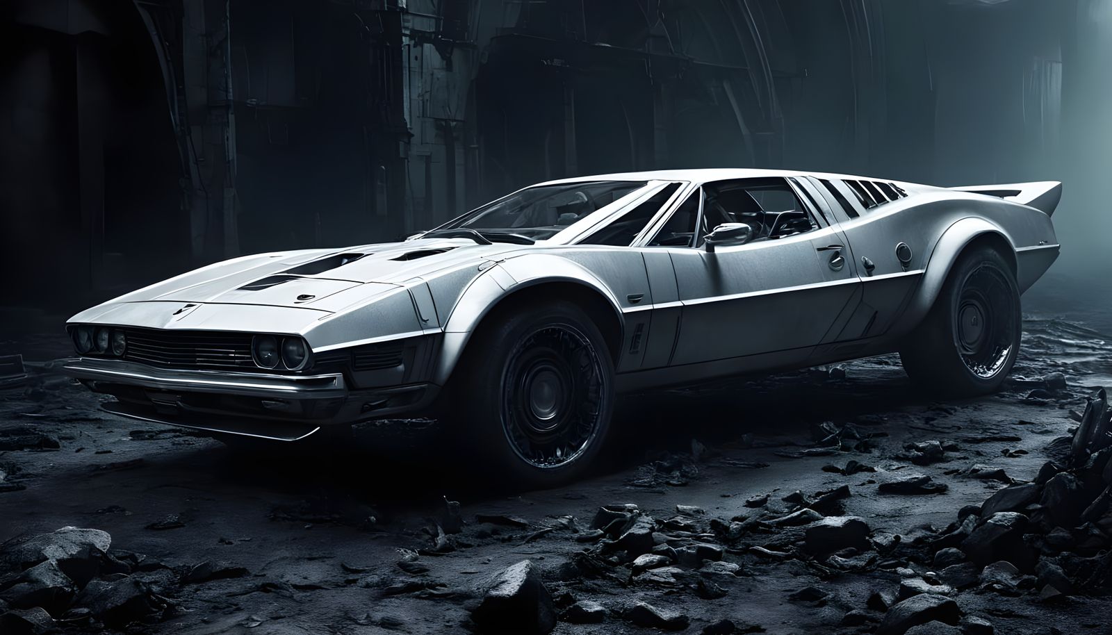 Gothic Cyberpunk Monstrosity Unleashed on a Desolate Alien N...