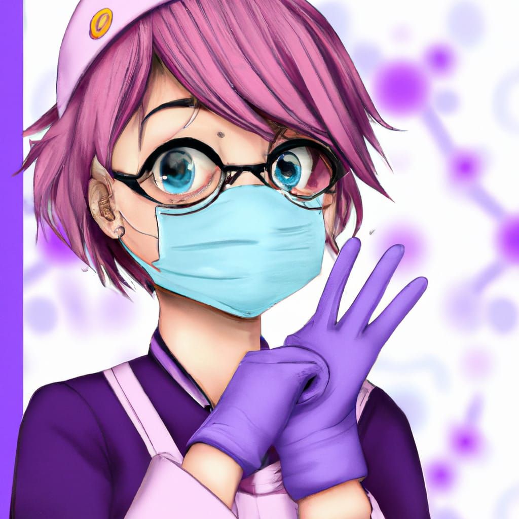 Adorable Surgical Nurse in Studio Ghibli Anime Style