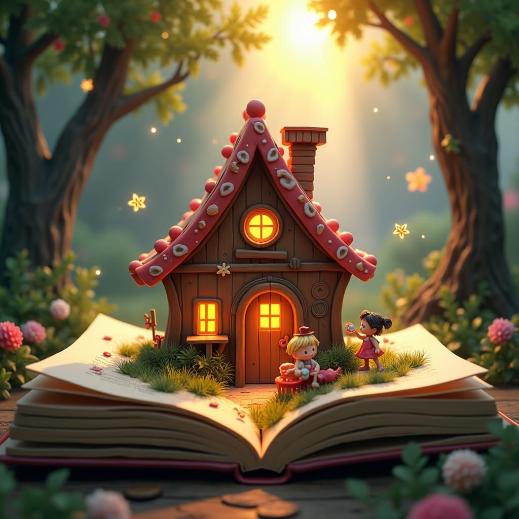 Hansel and Gretel Pop-Up Book Scene