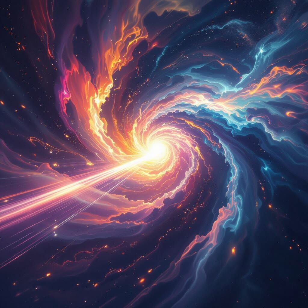 Light Speeding Through Space-Time Vortex