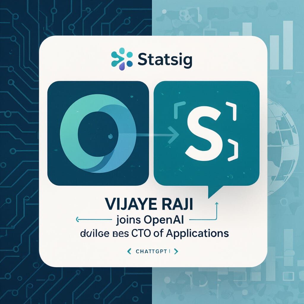 OpenAI Split-Screen Tech Illustration in Teal and Blue