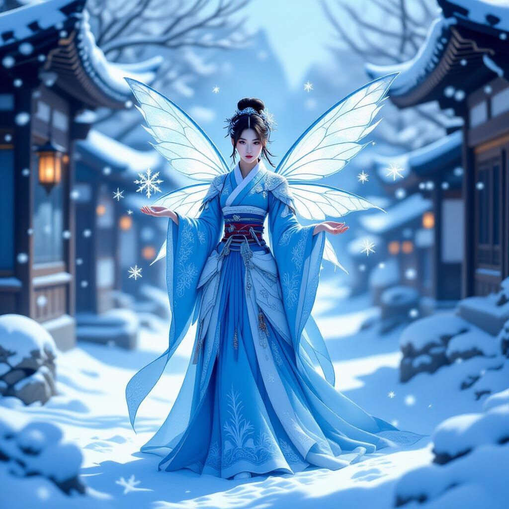 Ethereal Cyborg Fairy Summons Snow Magic