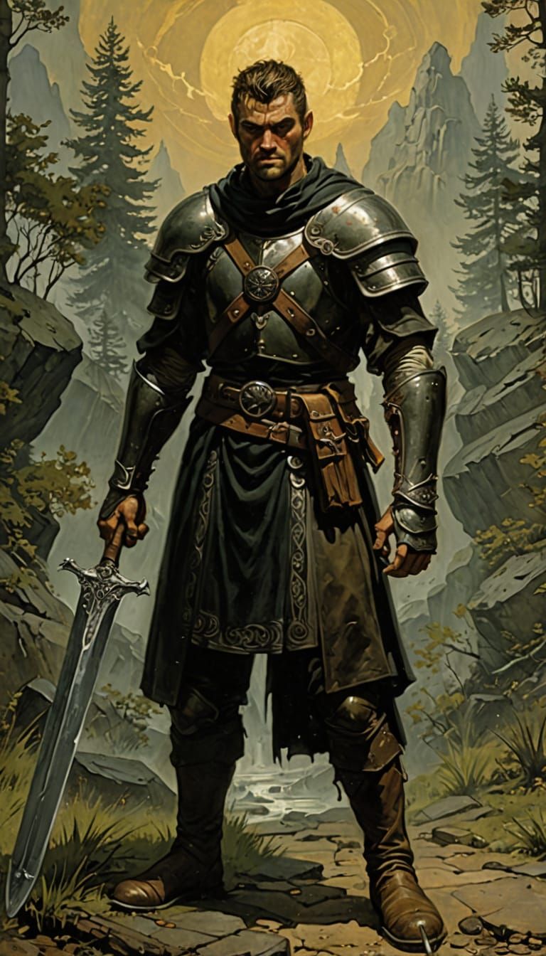 The Dark Ranger Confronts Foes in the Shadowy Forest