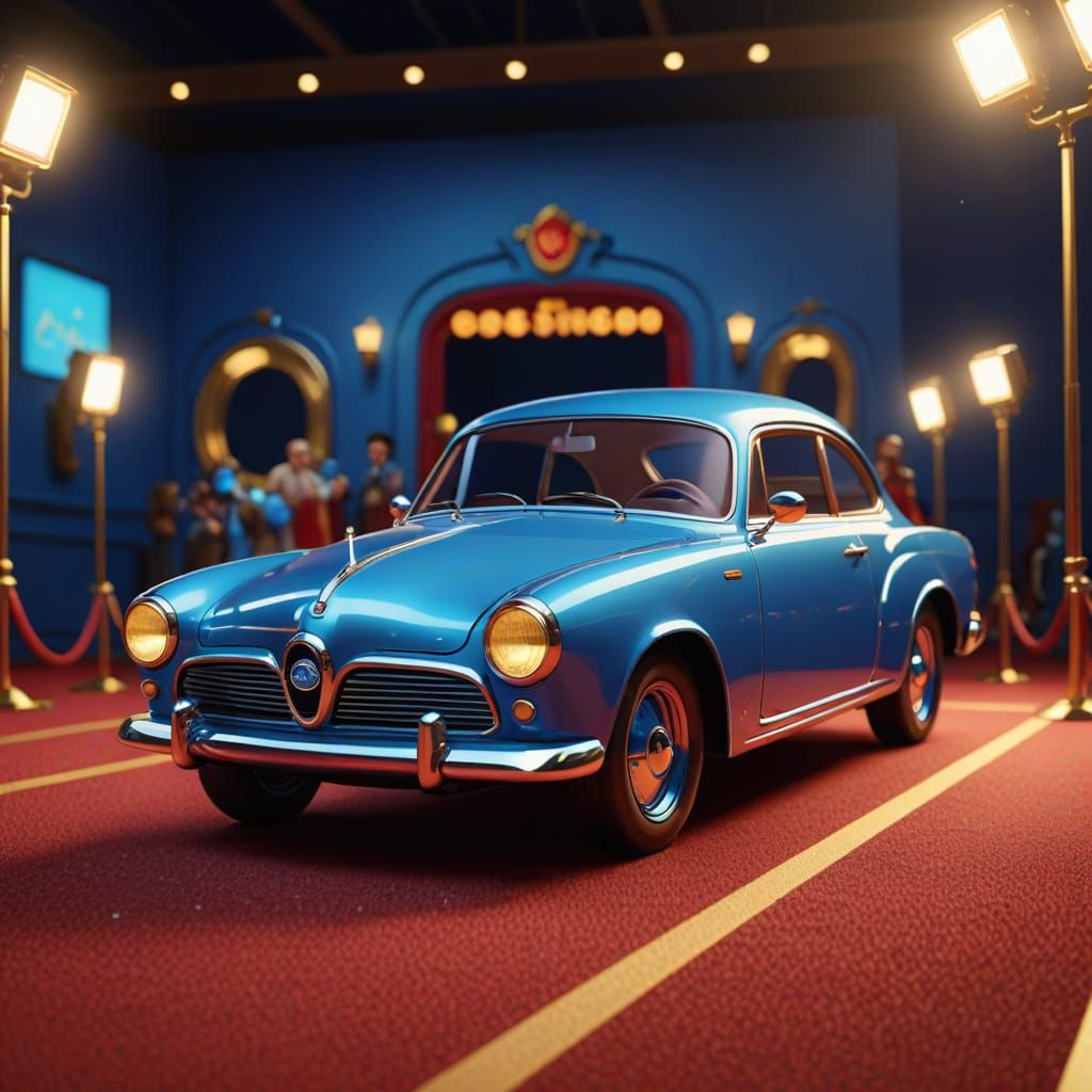 Susie the Little Blue Coupe on the Red Carpet