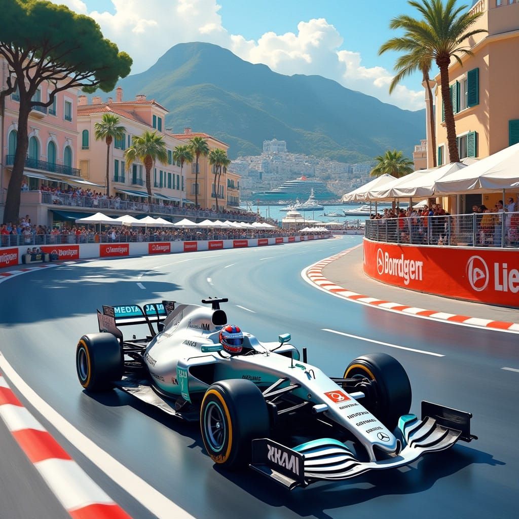 Sleek Silver Arrows Storm the Historic Monaco Circuit