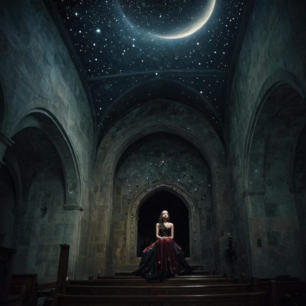 Celestial Chapel: A Surrealist Vision in Magic Realism