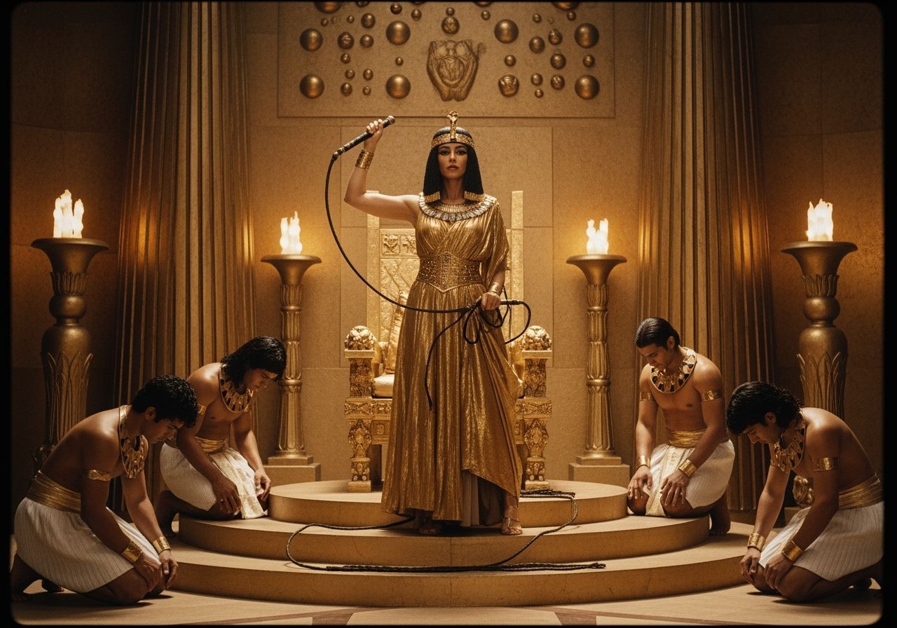 Egyptian Queen Exerts Authority in Lavish Throne Room