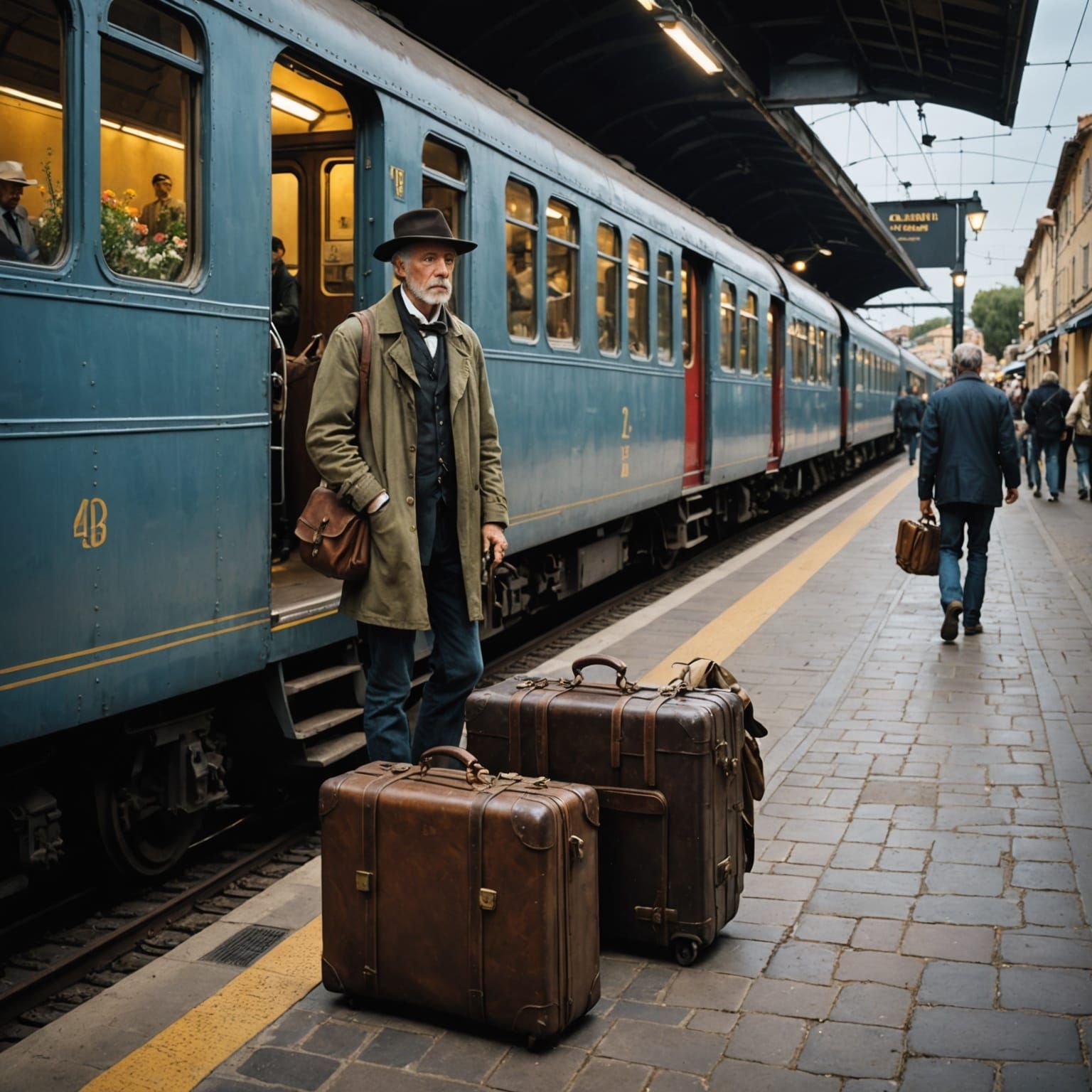 Train Station in St. Tropez France: Monge Style