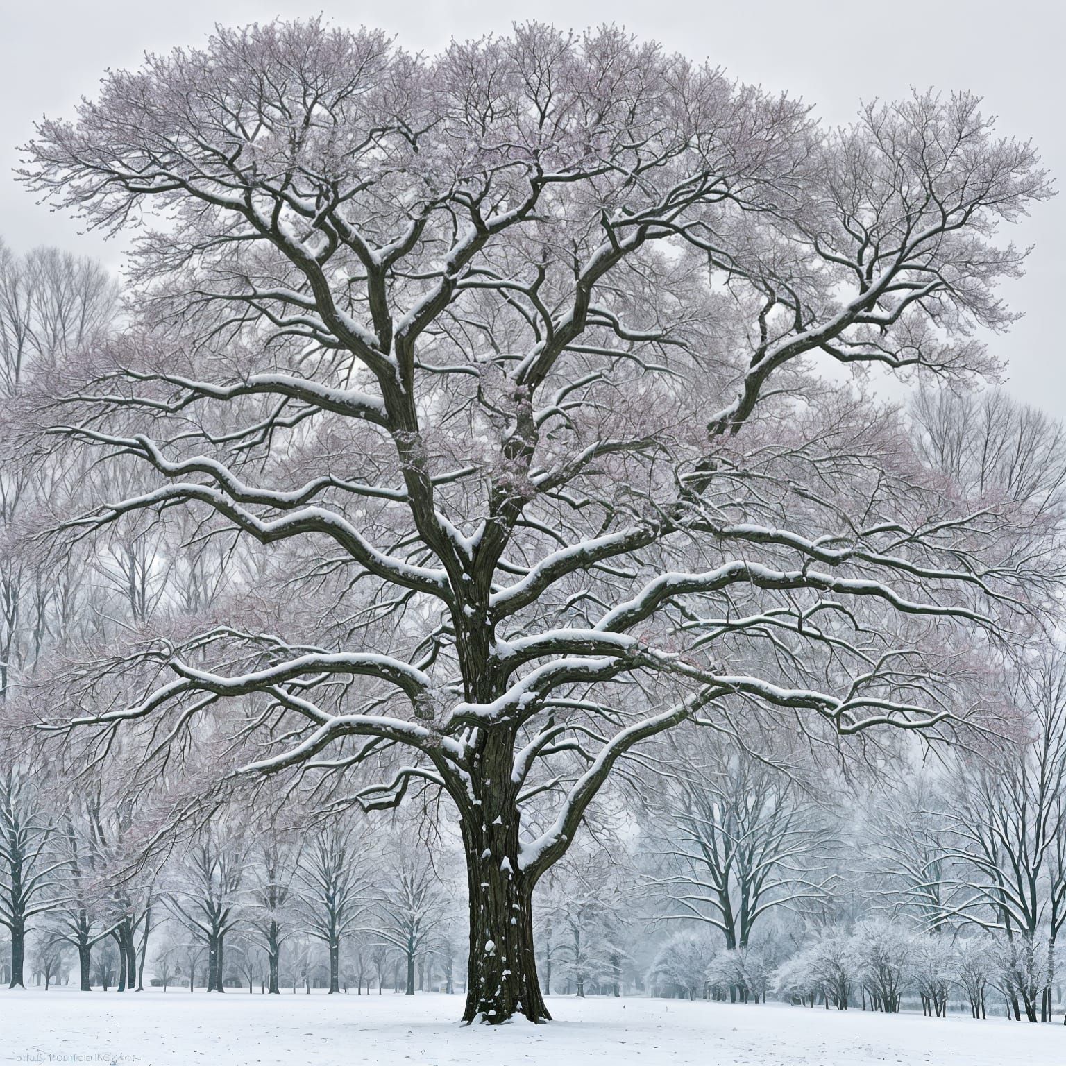 Hyperdetailed Tree Inspired by Joyce Kilmer Poem