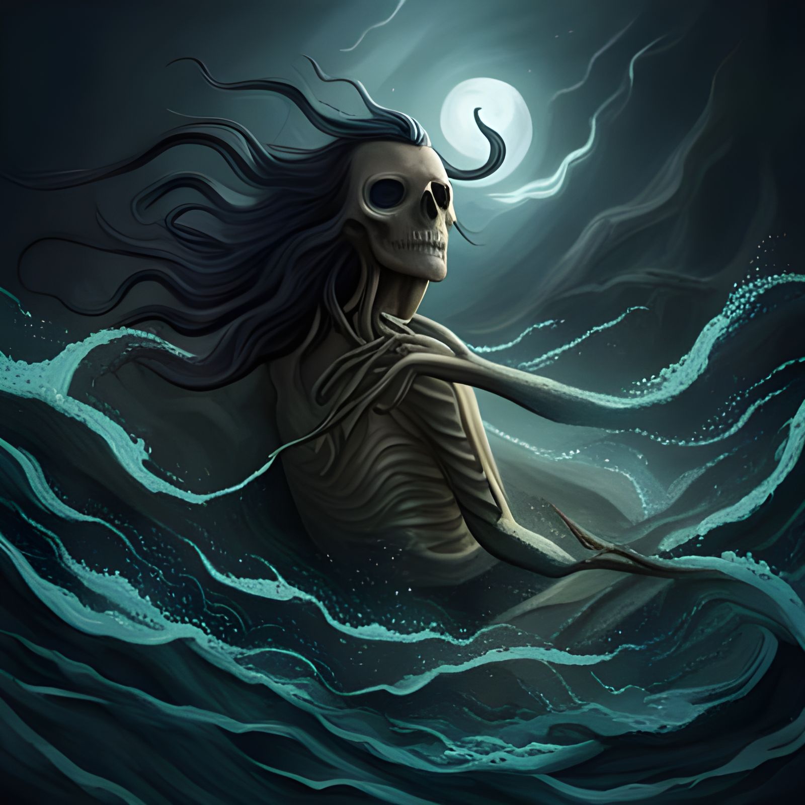 Cthulhu Inspired Art death mermaid