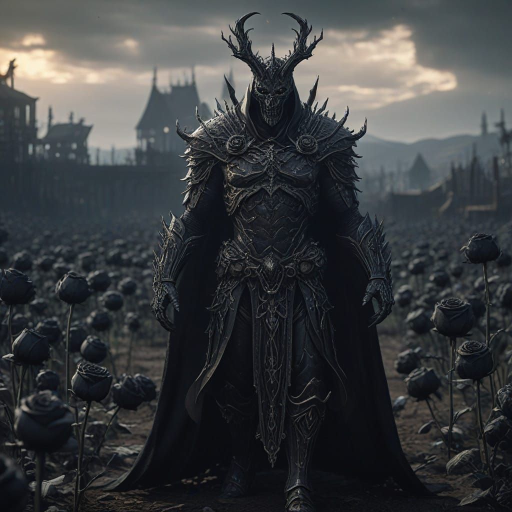 God Monarch of Shadows and Plagues in a Realm of Black Roses