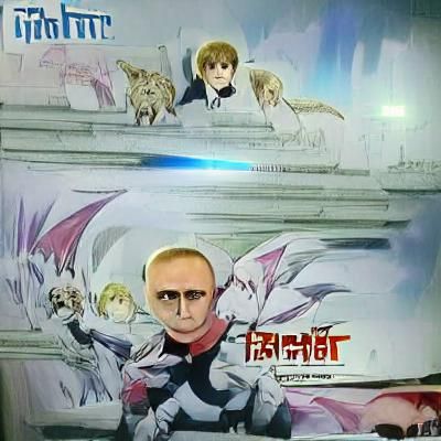 Anime Style Tyrant Putin Illustration