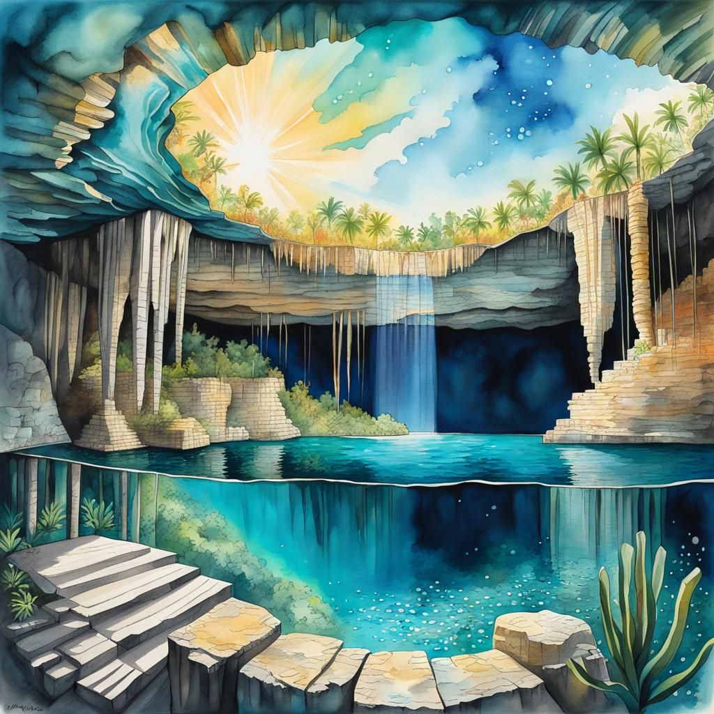 Ik Kil Cenote: Sparkling Turquoise Dreamscape Masterpiece