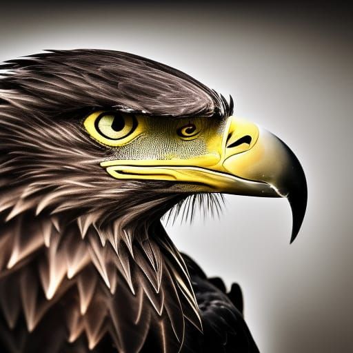 Hyperrealistic Eagles in Flight with Sharp Focus