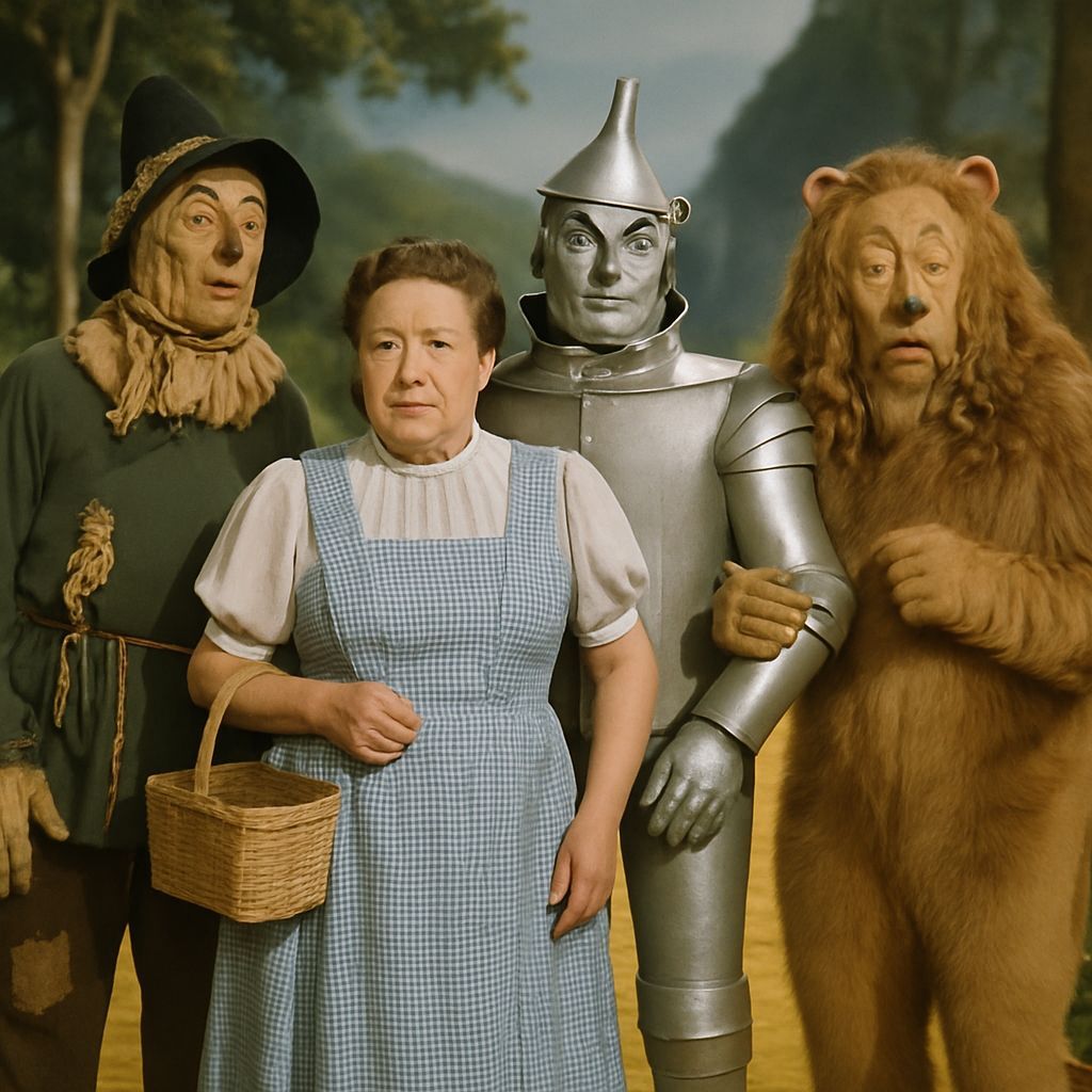 Margaret Rutherford as Dorothy in 1950s Technicolor Style