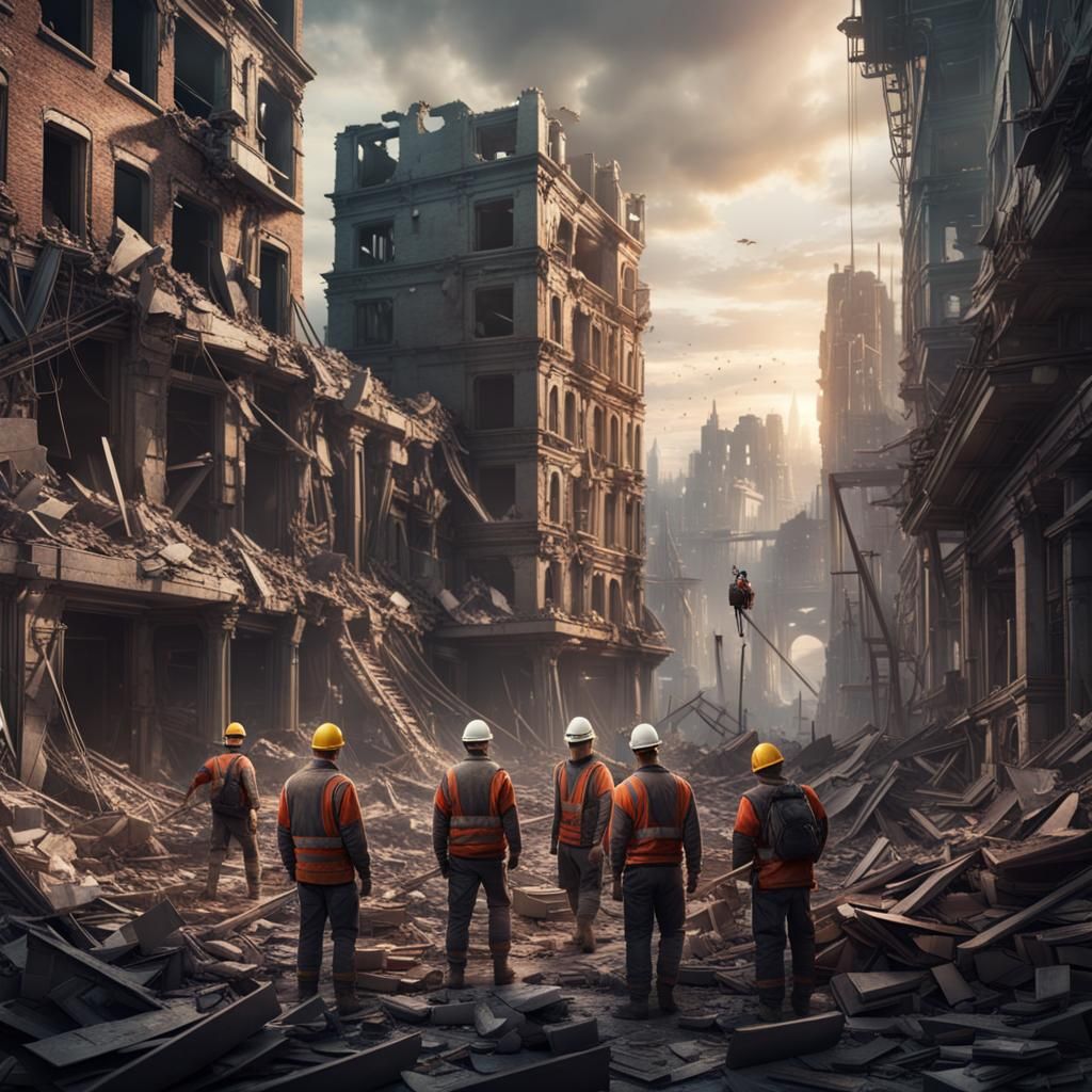 Rebuilding a Ruined City: A Digital Matte Painting