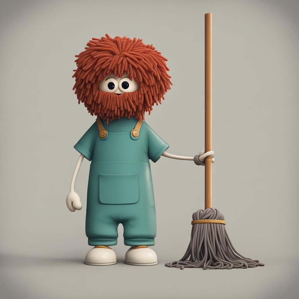 Fellow Mop: A Simple Image of a Mop