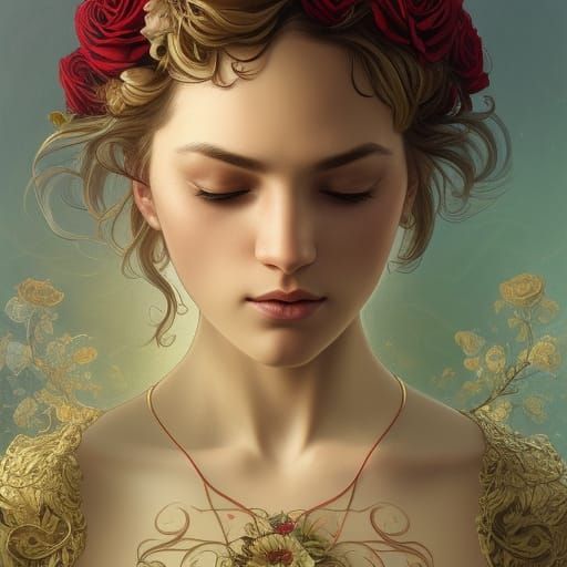 the name of the rose intricately detailed wide-angle lens very elaborate magnificent