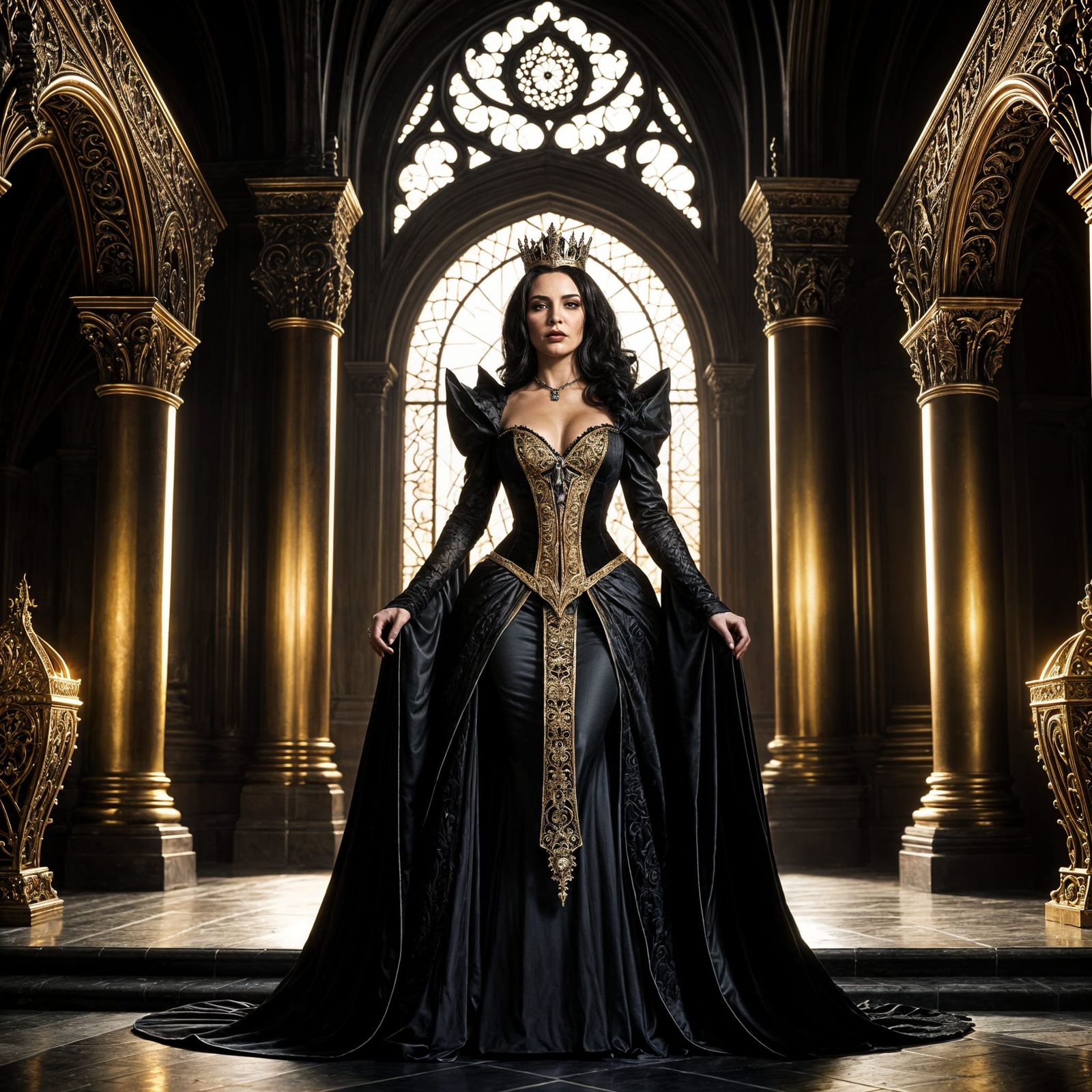 Gothic Queen in Ansel Adams Style Golden Hour