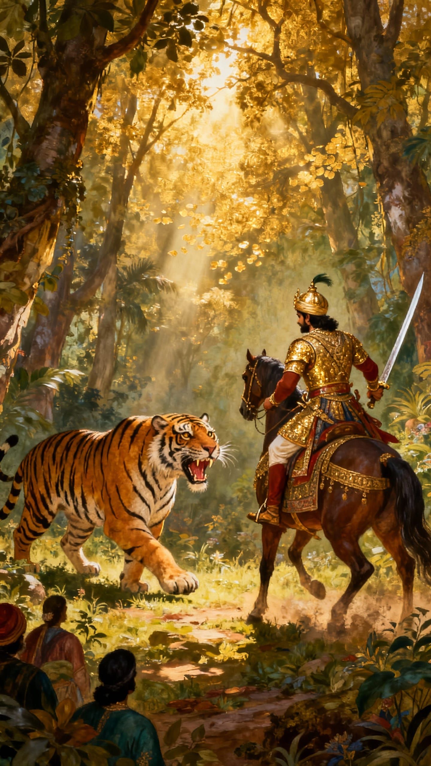 Maharana Pratap Confronts Bengal Tiger in Forest