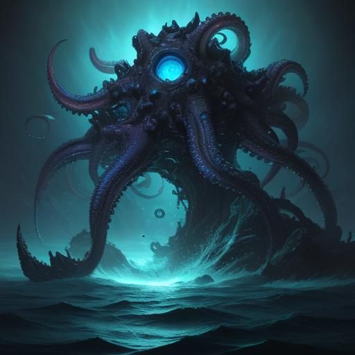 Cthulhu's Nuclear Breakfast: Cosmic Horror Anime Art