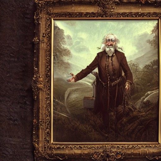 Detailed Eldritch Portrait of Rip Van Winkle