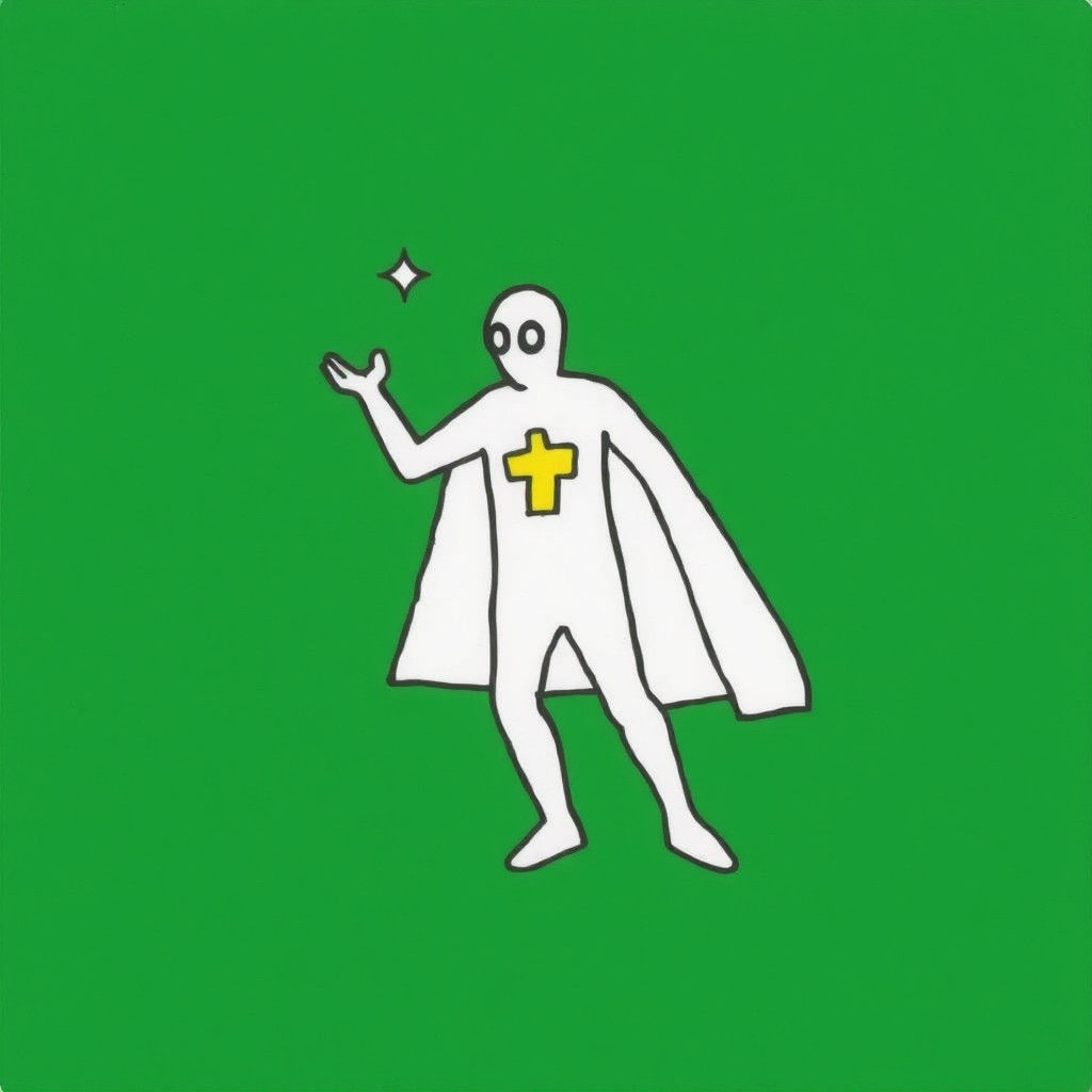Space Ghost in Pop Art Style