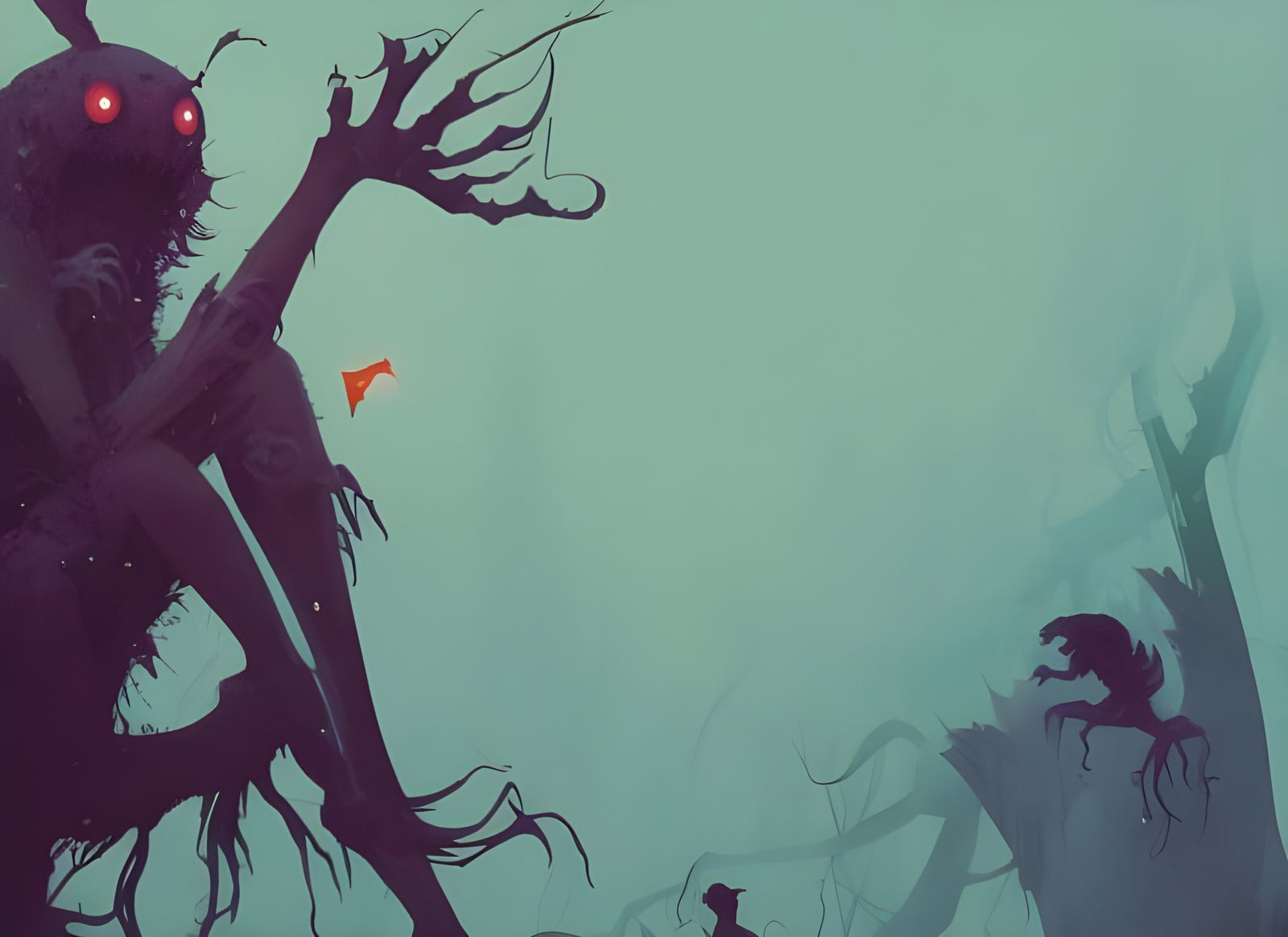 Elemental Fear Spirits: Phobiaphobia in Composite Art Style