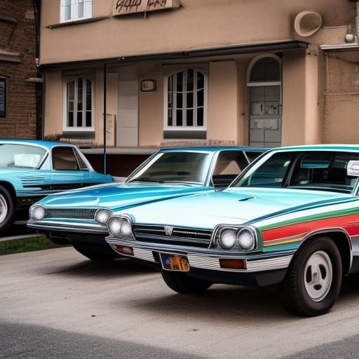 Classic Mob Cars Framed