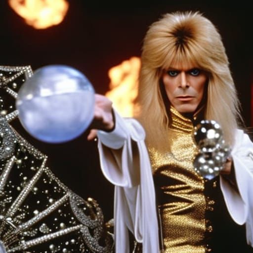 David Bowie as Jareth the goblin King from the movie Labyrinth