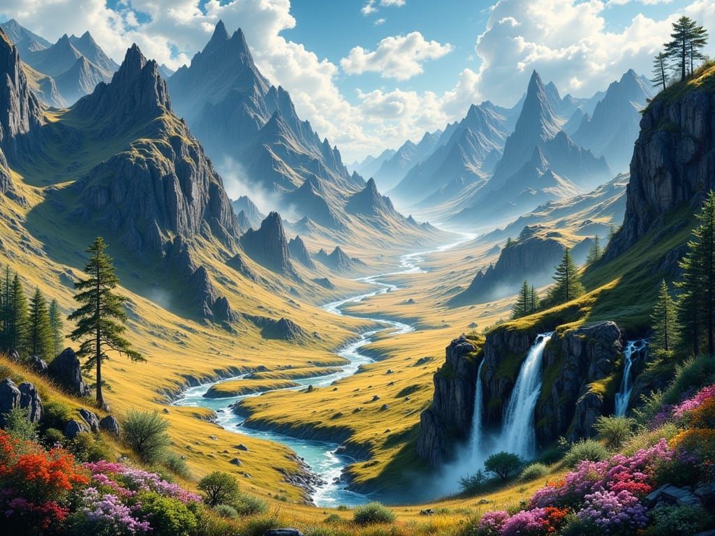 Geographic Diversity in a Surreal Earthy Style