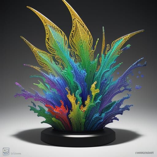 Surreal Abstract Sculptures in Prismatic Colors