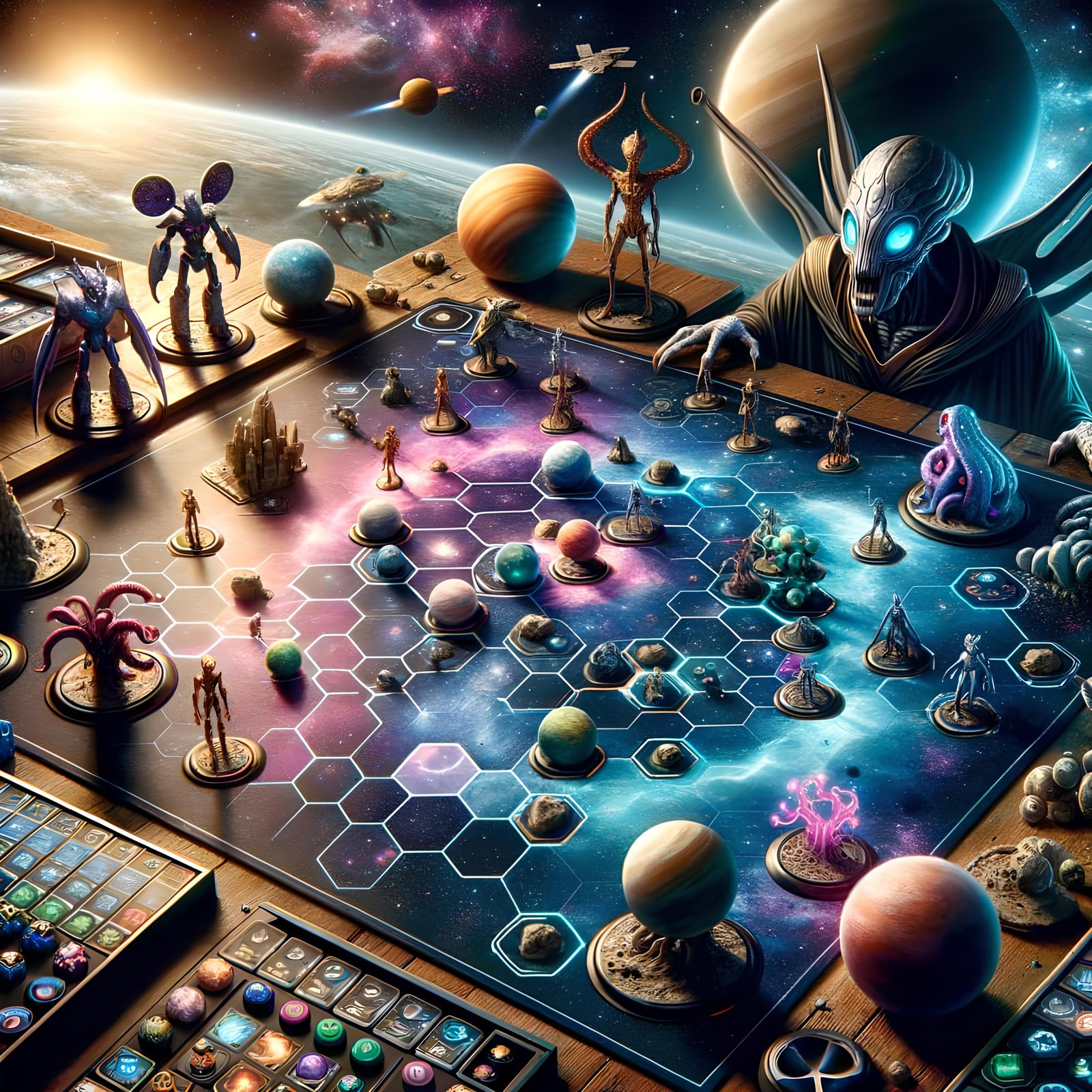 Cosmic Board Game on a Galactic Scale