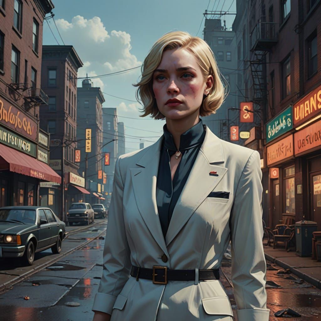 Luxurious 1920s Femme Fatale in Art Deco Vogue