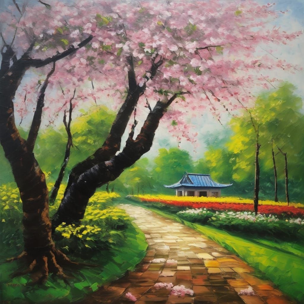 The path in spring