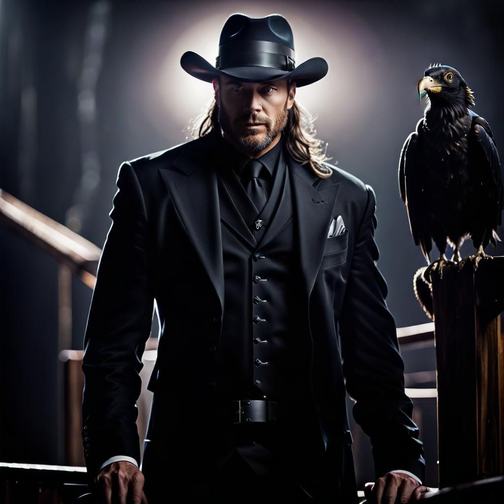 Handsome Vampire Cowboy in Los Angeles