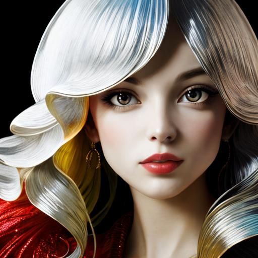 Surreal Twisting Forms in Expressionist 3D Rendering